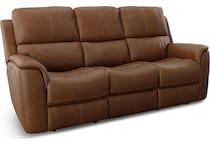 carmen brown mt motion leather sofa p   