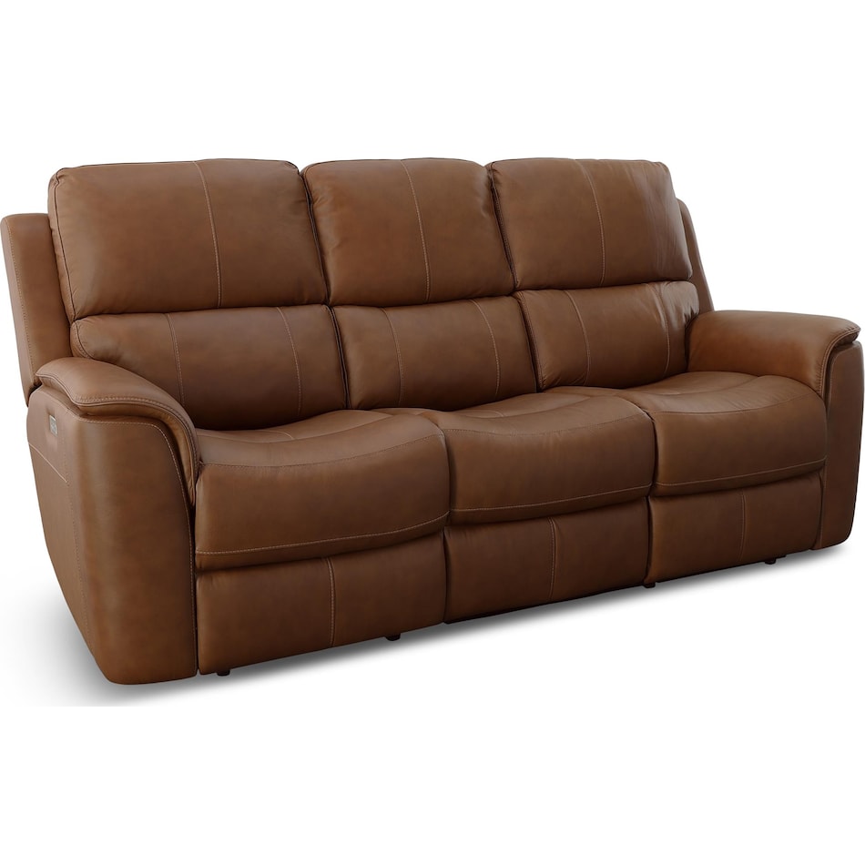 carmen brown mt motion leather sofa p   