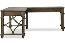 carson home office weathered dove l shaped desk p  