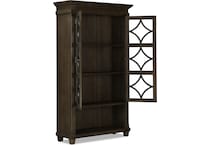 carson weathered dove display cabinet   