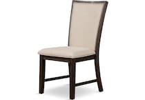 carter dining room brown dr side chair   