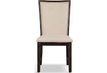 carter dining room brown dr side chair   