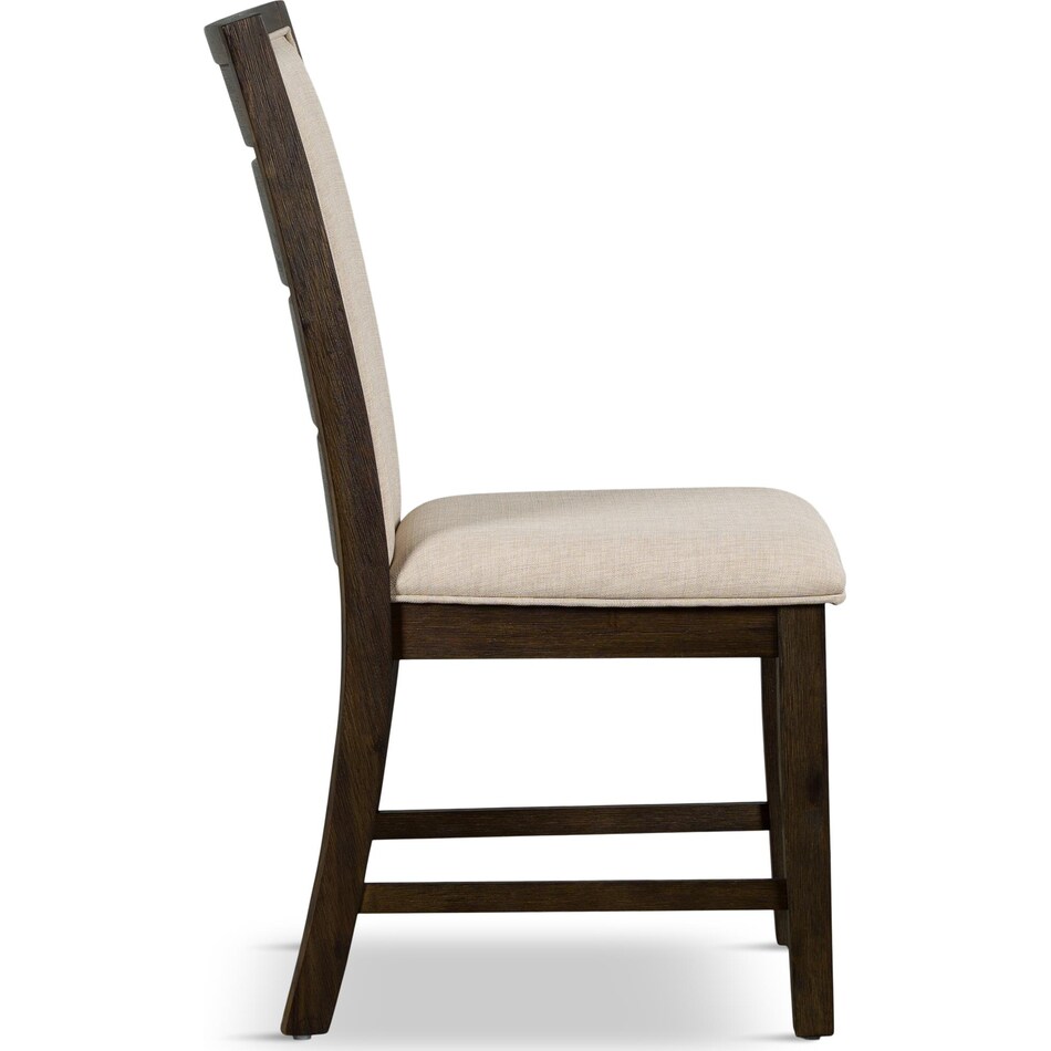 carter dining room brown dr side chair   