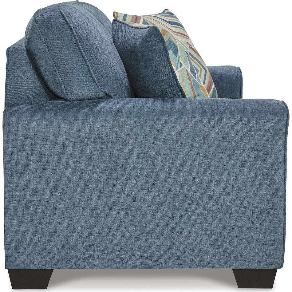 cashton living room blue st feo stationary fabric loveseat   