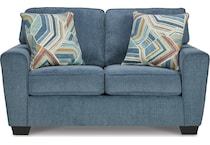 cashton living room blue st feo stationary fabric loveseat   