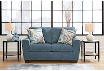 cashton living room blue st feo stationary fabric loveseat   