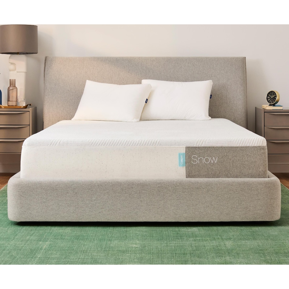 casper snow bd queen mattress   