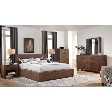 Cassia 5-Piece Queen Two Sided Bedroom Set