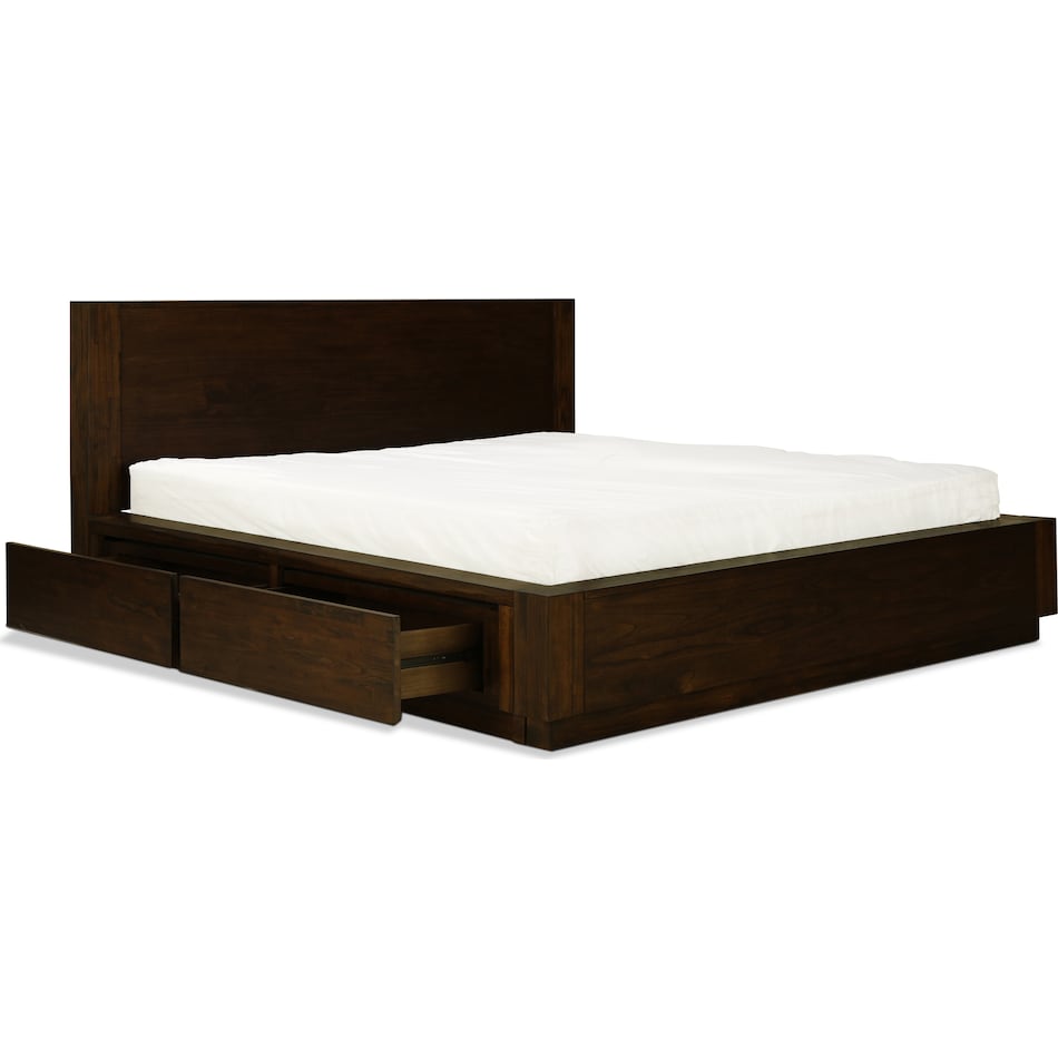 cassia brown king storage bed p  