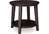 celamar occasional dark brown oc end chairside table t   