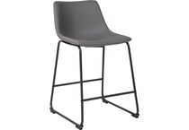centiar gray counter height stool d   