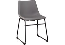 centiar gray dining chair d   