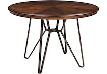 centiar two tone brown dining table d   