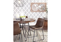 centiar two tone brown dining table d   
