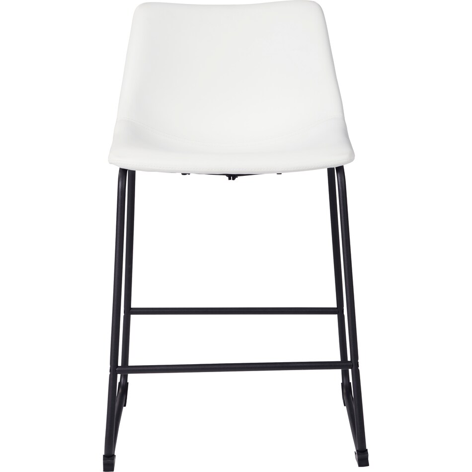 centiar white counter height stool d   