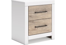 charbitt bedroom two tone br master nightstand b   