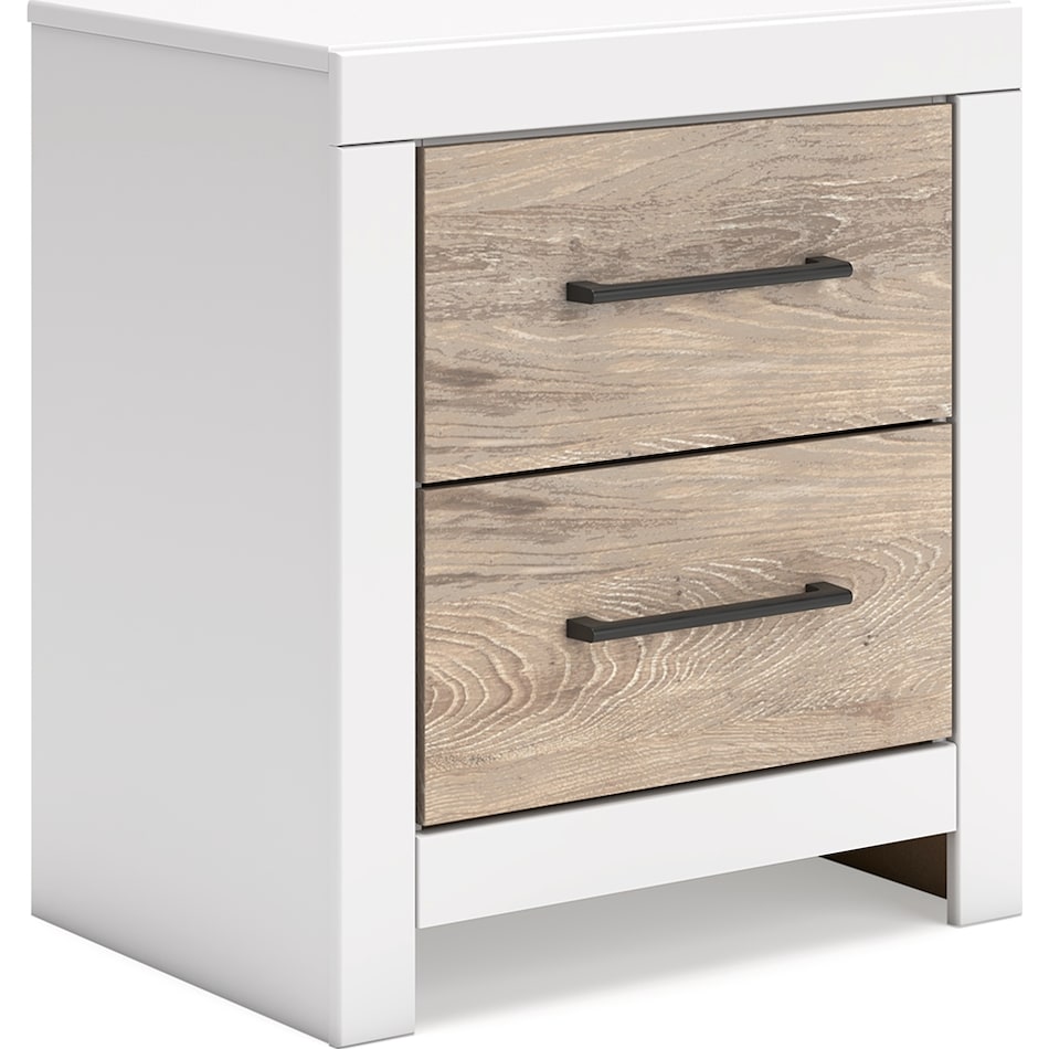 charbitt bedroom two tone br master nightstand b   