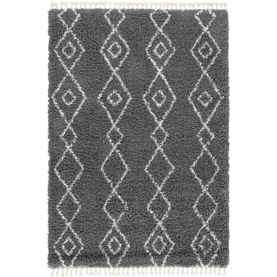 charcoal   white rug r  