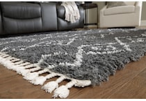 charcoal   white rug r  
