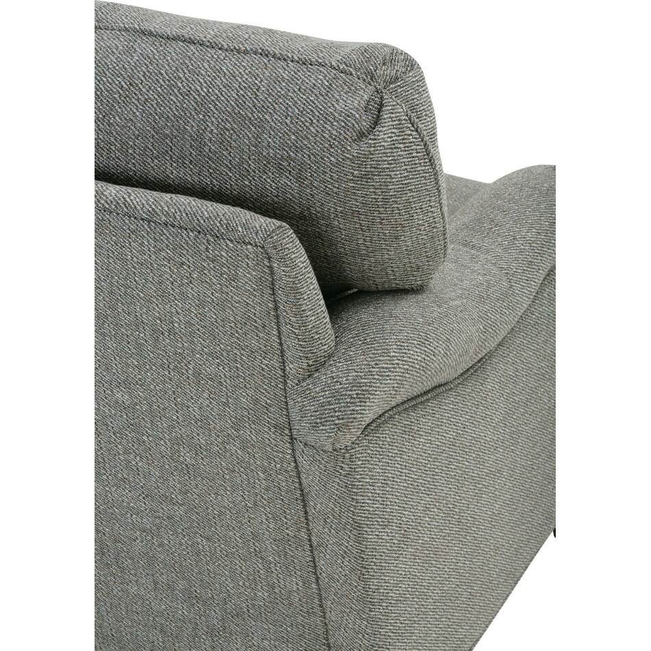 charcoal st stationary fabric sofa   