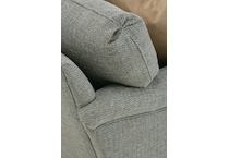 charcoal st stationary fabric sofa   