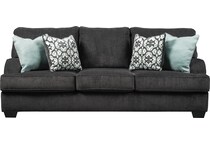 charenton living room charcoal sofa   