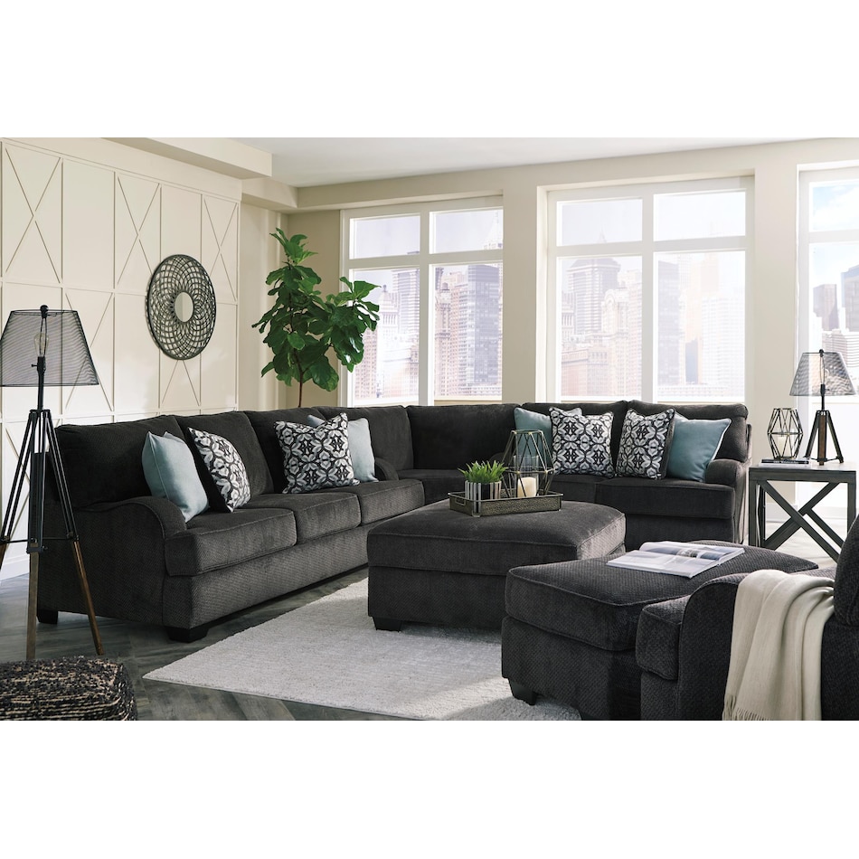 charenton living room gray st stationary leather sect pc apk   