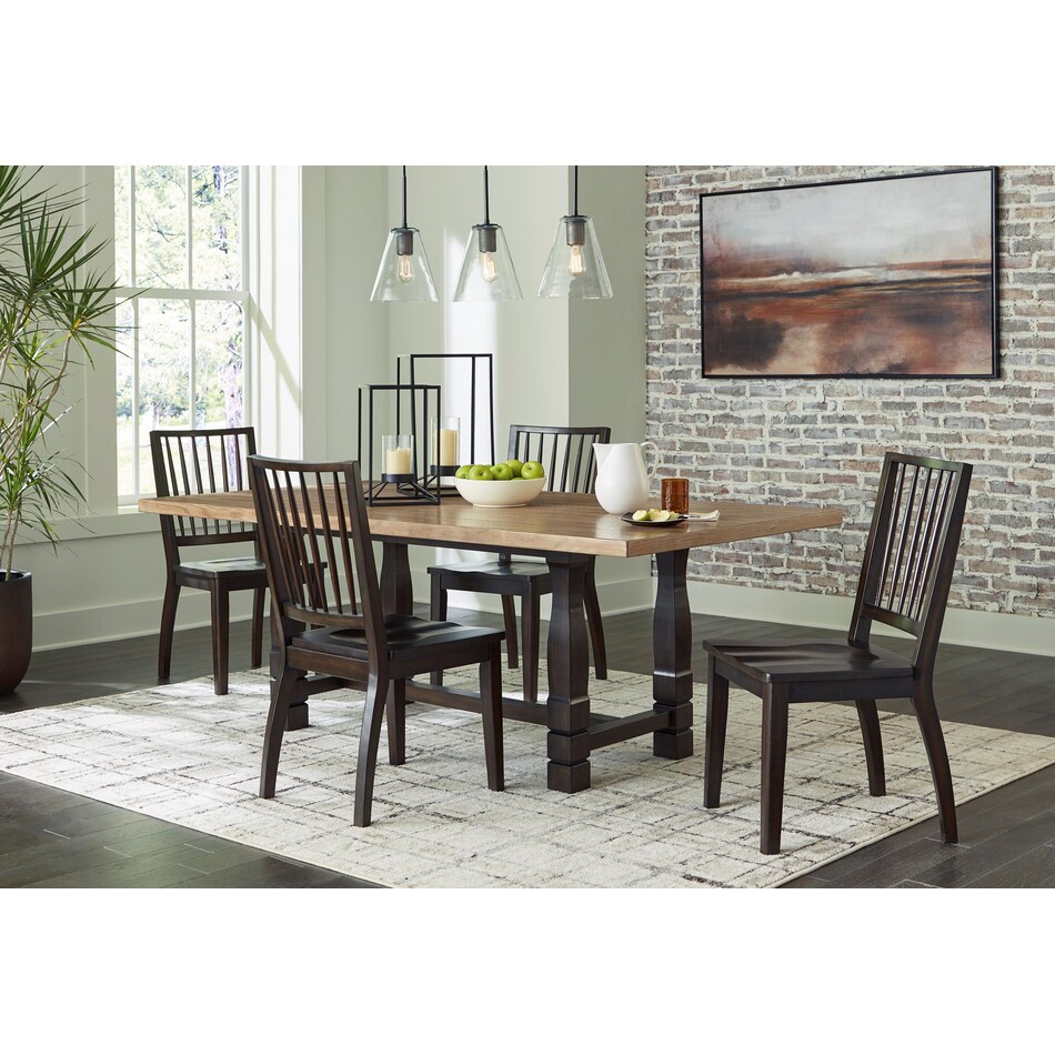 charterton dining brown d x  