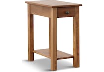 cherry chairside table   