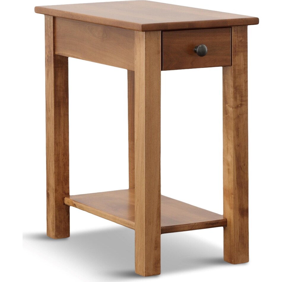 cherry chairside table   