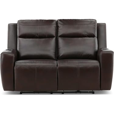 Chesapeake Leather Power Reclining Loveseat