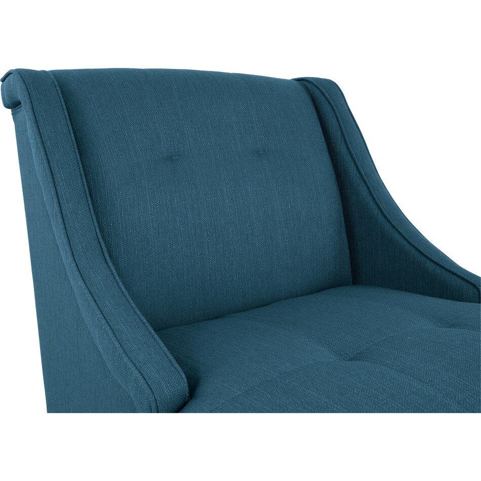 clarinda blue accent chair   