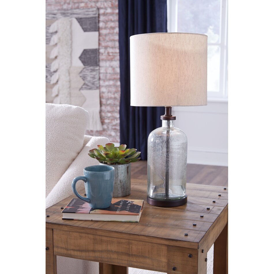clear  bronze table lamp l  