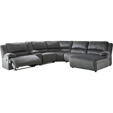 Clonmel 6-Piece Reclining Sectional - Right Facing