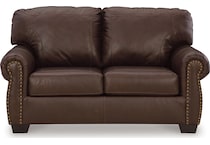 colleton living room dark brown st loveseat   