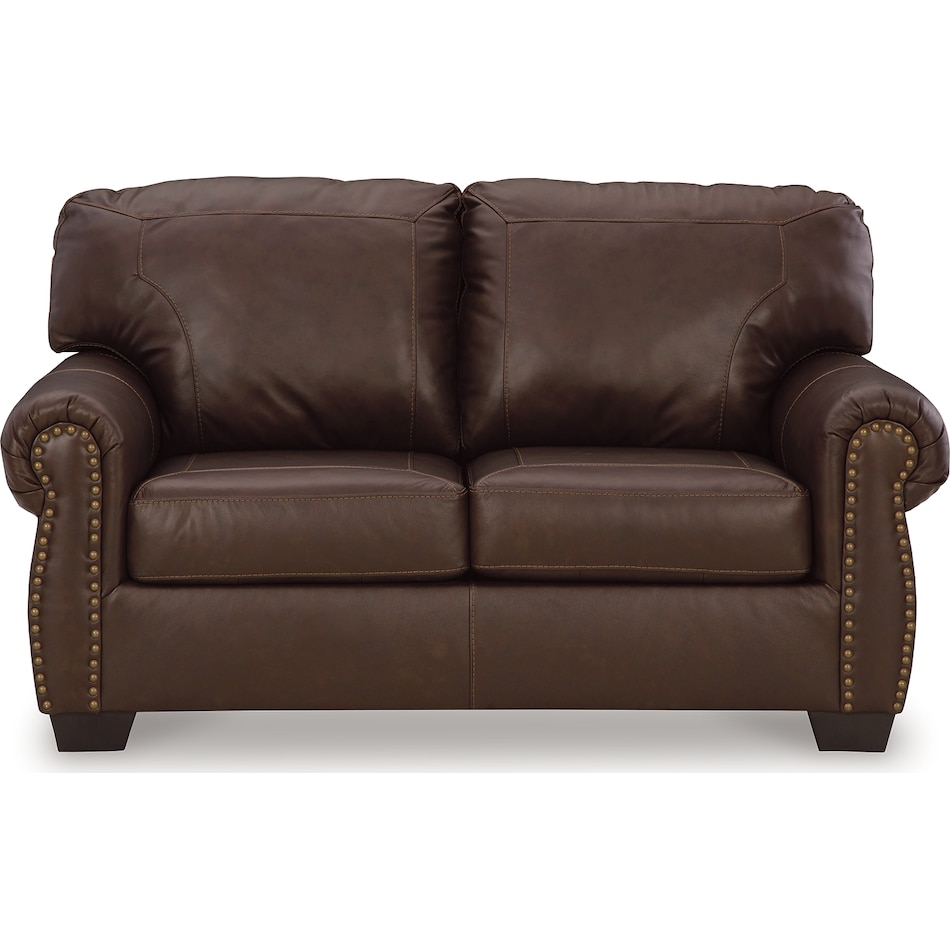 colleton living room dark brown st loveseat   