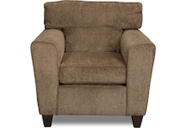 cooper cocoa brown st stationary fabric chair   