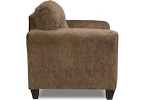 cooper cocoa brown st stationary fabric chair   