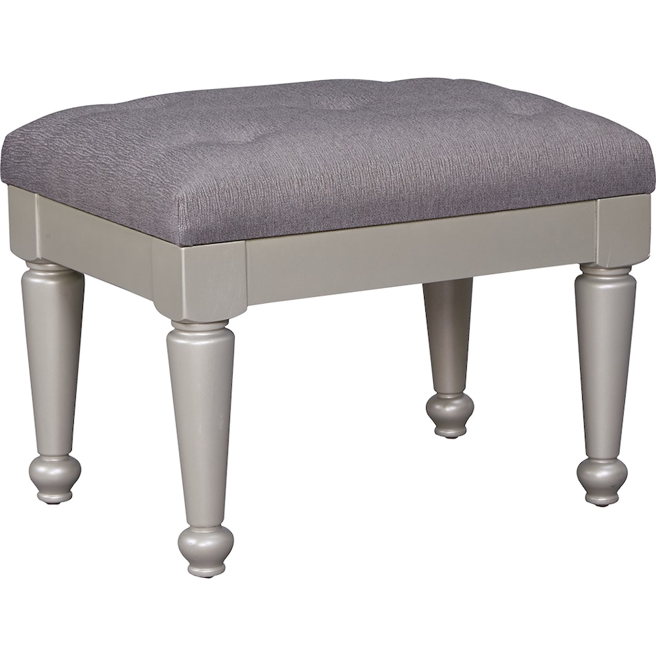 coralayne silver vanity stool b   