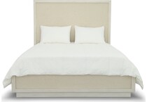 cotiere linen queen panel bed p  