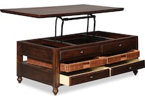 cottage lane brown coffee table   