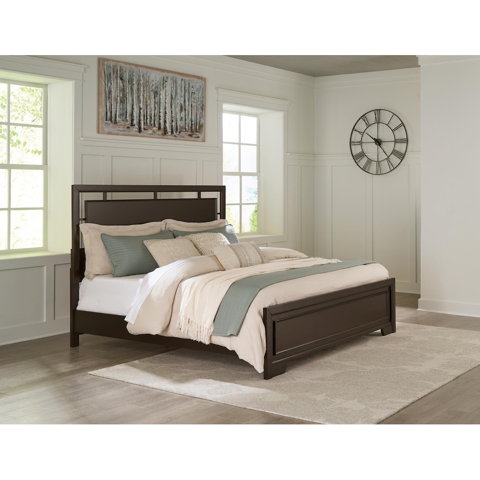 covetown bedroom dark brown bb  