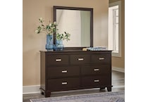 covetown bedroom dark brown br master mirror b   