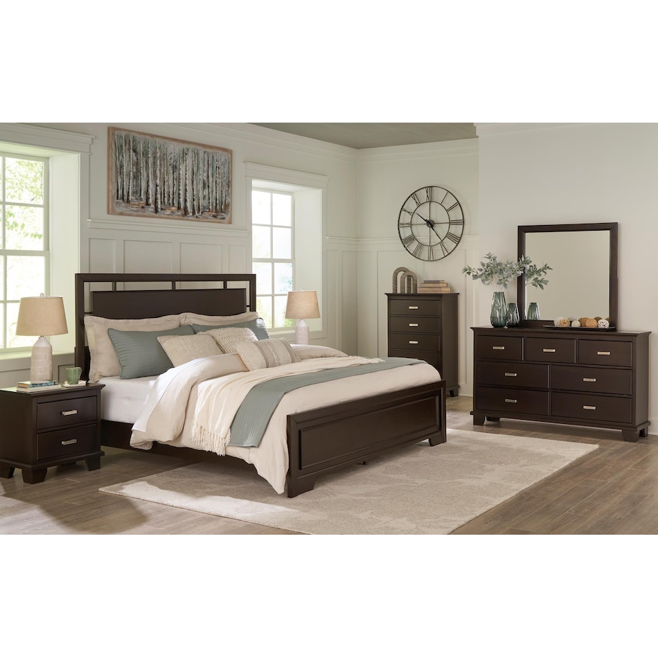 covetown bedroom dark brown br master chest b   