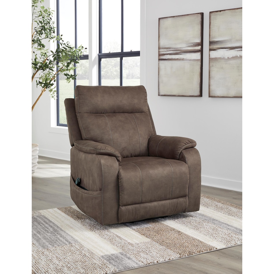 crestmeade espresso living room brown   