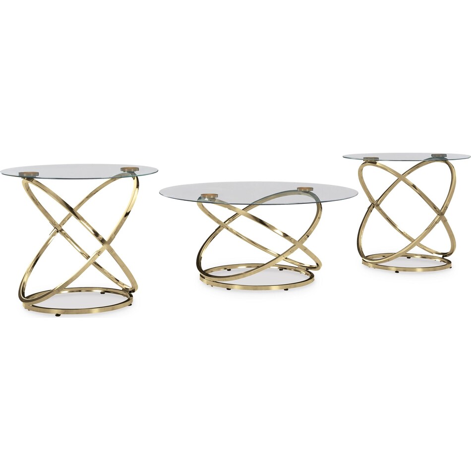 crimonti occasional gold oc  pack of tables t   