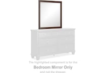 danabrin bedroom brown br master mirror b   