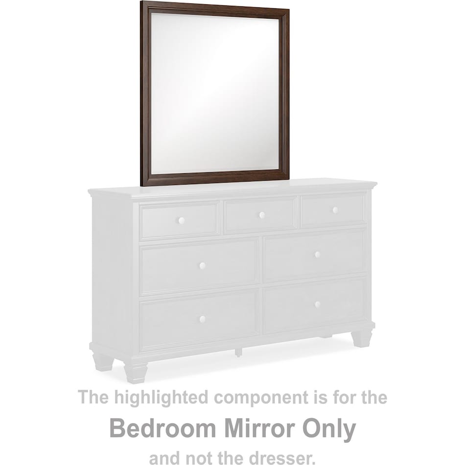 danabrin bedroom brown br master mirror b   