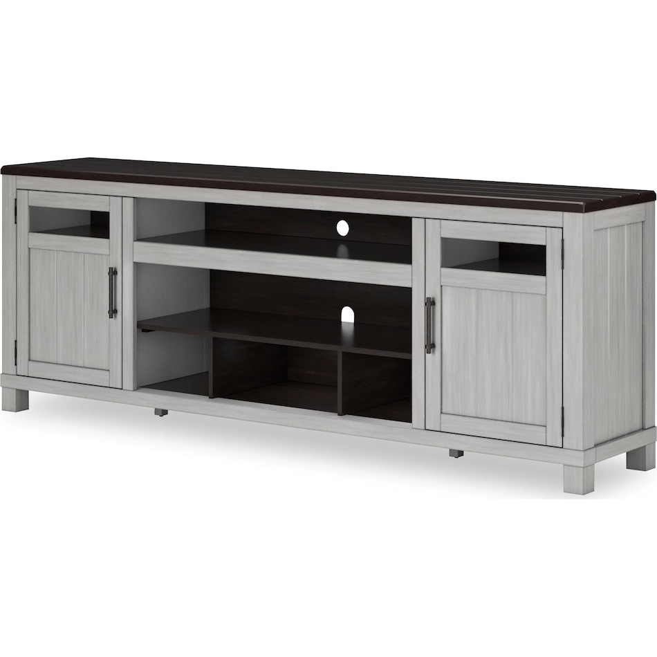 darborn occasional painted gray et entertainment console w   