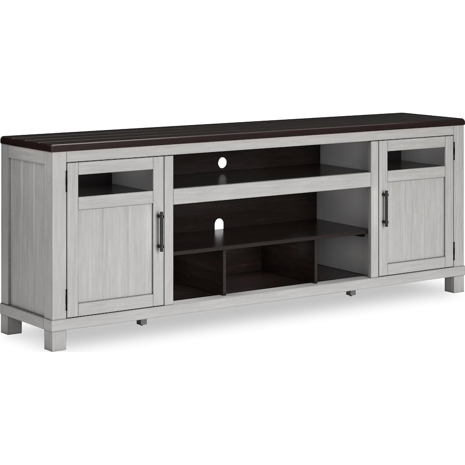 darborn occasional painted gray et entertainment console w   